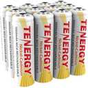 25 Pack Of Tenergy Batteries (Different Types)