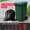Reli. 30 Gallon Trash Bags Drawstring | 150 Count | Black | 30 Gallon Garbage Bags Heavy Duty | Large 30 Gal