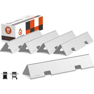 SUS304 Stainless Steel Grill Parts for Weber Spirit 2 300 Series, 15.3" Flavorizer Bars for Weber Spirit II E310, Spirit E310 330 Grills with Front Control, GS4 Replacement Parts for Weber Spirit 7636