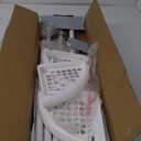 Zenna Home 2153WW2 Tension Pole Shower Caddy, 7.2 in OAL, 10.6 in OAW, 4-Shelf, Plastic, White