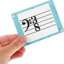 GALPADA 80pcs Music Note Flashcards for Double Sided Learning Cards for Piano Violin More Durable Teaching Supplies to Enhance Music Education Note Identification