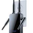 2025 WiFi Extender Internet Booster, Long Range Repeater Wireless Routers Amplifier, Mesh Wi-Fi 80% Faster, Broader Than Ever, Support More Network Devices at Home, 1 Tap Setup