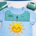 Vowlove Tshirt Ruler Guide for Vinyl Alignment - T Shirt Measure Rulers Guide, Shirt Measurement Centering Tool Heat Press Screen Printing V-Neck Embroidery Accessories Sublimation Blanks Product