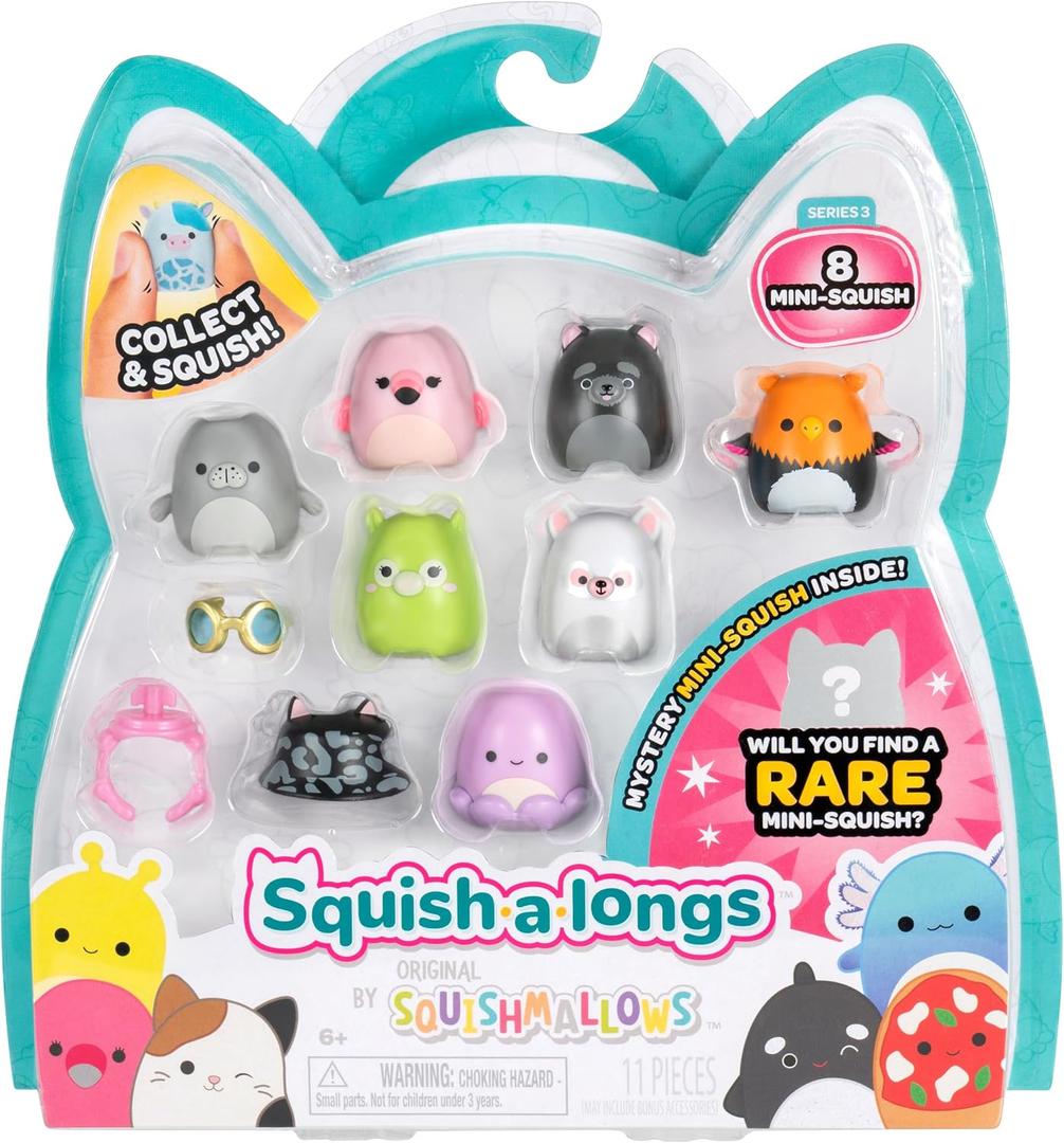 Squish-a-longs Mini-Squish 8-Pack (Wave 3, Style 3), One Size