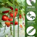 joyhalo 3 Pack Tomato Cage for Garden, 47 Inch Heavy-Duty Tomato Trellis, Height Adjustable Garden Trellis for Climbing Plants Vegetables Flowers Cucumber Peony