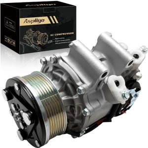 Air Conditioner AC Compressor with A/C Clutch Fits for Honda Civic 2006-2011 1.8L, CO 4918AC, 98555, 38800R62H01, 38800RZVG022M2, 38810RNAA01, 38810RNAA02,1102577,5512349, 6512349