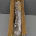 MaxSmeo Side Table, 3-Tier Small End Table, Modern Oval Night Stand Accent Table for Living Room, Bedroom, Rustic Brown