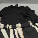 Zattcas Women 2026 Spring Dress Long Sleeve Ribbed Teacher Church Modest Business Casual Work Outfits Midi Dress, Size Medium