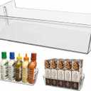 MAN64890501 Refrigerator Door Bin,Clear Door Shelf Replacement for LG & Kenmore Refrigerators,Food Grade Storage Basket,Snap-in Install,Compatible with LG LDC24370ST,Kenmore 795 Series Fridge Models