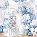 LuoluoHouse Silver Shimmer Pedestal Stands for Party: 90CM High Glitter Sequin Square Display Stand for Birthday Wedding Dessert Cake Table Stand Decorations