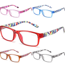 Gaoye Professional Reading Glasses for All Day - Computer Readers with Blue Light Protection - Value Pack, +1.5
