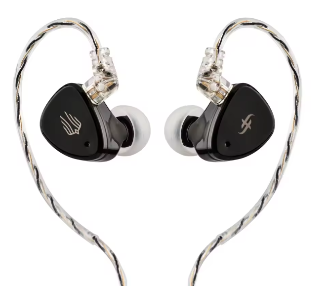 SIMGOT EM6L 1DD + 4BA Hybrid Driver In-ear Monitor HiFi IEM Earphone with Detachable OFC Silver Cable for Musician Audiophile