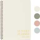 Beautiful 2025-2026 Monthly Planner and Calendar Book - To Do List Notebook That Easily Organizes Your Tasks to Boost Productivity - Runs From January 2025 Until December 2026 (Beige)