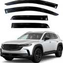 KPY Window Visor Compatible with Mazda CX-50 2023-2024 (CX50), 4PC Rain Guard Side Window Vent Deflectors Tape-On Style, 2023 2024