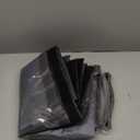 Magnetic Insulated Door Curtain Fits 36"x82" Doors - Thermal Door Cover for Winter with Clear Window, Window Insulation Kit & Doors Draft Stopper to Keep Cold Air Out for Front Doorway Home - Gray