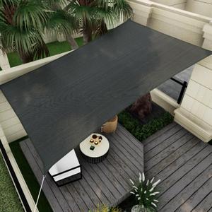 Sun Shade Sail Canopy, 10' x 13' Rectangle 95% UV Block Shade Cover for Outdoor, Backyard Patio, Lawn, Garden, Sandbox Carpor Dark Gray