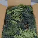 Pine Christmas Garland, 6FT Artificial Greenery Pine Garland Realistic Cedar and Cypress for Holiday Mantel Fireplace Table Centerpiece Decoration, Gradient Green