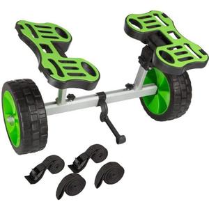 Kayak Cart - 140lb Capacity Canoe Dolly with Airless Tires, Aluminum Frame, and Straps for Small Watercraft - Kayak Accessories by RAD Sportz (Green)