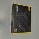 EZDIY-FAB Vertical GPU Mount with High-Speed PCIE 4.0 Riser Cable, ARGB Module, 115mm/4.52in Flexible Extension, 90 Degree Connector, Only Compatible to Full-Opened PCIe Slots-White-YIHPI344-3