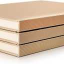 Decorative Book Set | Large Linen Covered Book Set | Set of 3 Real Fabric Hardcover Book for Decor | Fashion Designer Books | Home Decor Coffee Table Set | Shelves Decor | Large Journal (Gold)