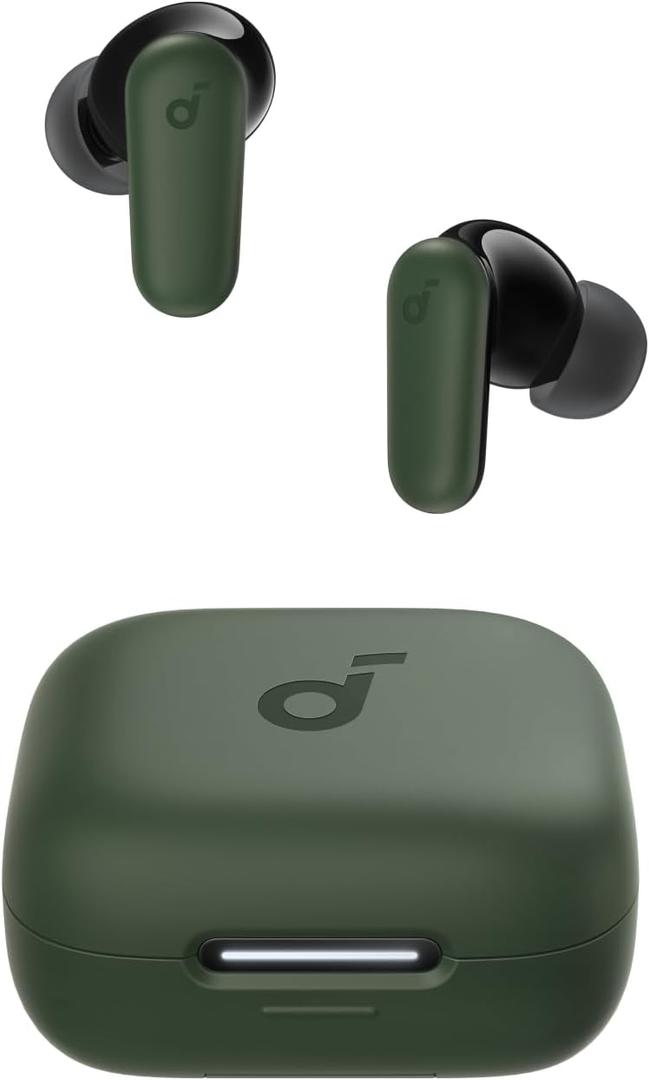 Soundcore P30i by Anker Noise Cancelling Earbuds, Strong and Smart Noise Cancelling, Powerful Bass, 45H Playtime, 2-in-1 Case and Phone Stand, IP54, Wireless Earbuds, Bluetooth 5.4 (Green)
