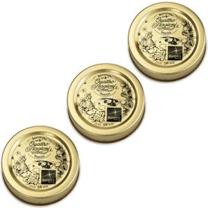 Bormioli Rocco 2-1/4", 56mm Quattro Stagioni Lids, 3 Pack