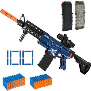 Automatic Toy Gun for Guns Dart, Electric Sniper Toy Guns Soft Bullets Shoot Faster Burst Soft Bullets Toy Gun for Boys,Toy Foam Blasters Guns with 100 Toy Sniper Darts for Kids