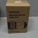 Dryer Duct Lint Trap, Indoor Dryer Vent Kit with 4inch 8FT Dryer Vent Hose, 2 Clamps, 2 Stainless Steel Mesh, Secondary Lint Trap for Electric Clothes Dryers - Dryer Lint Catcher(Metal)