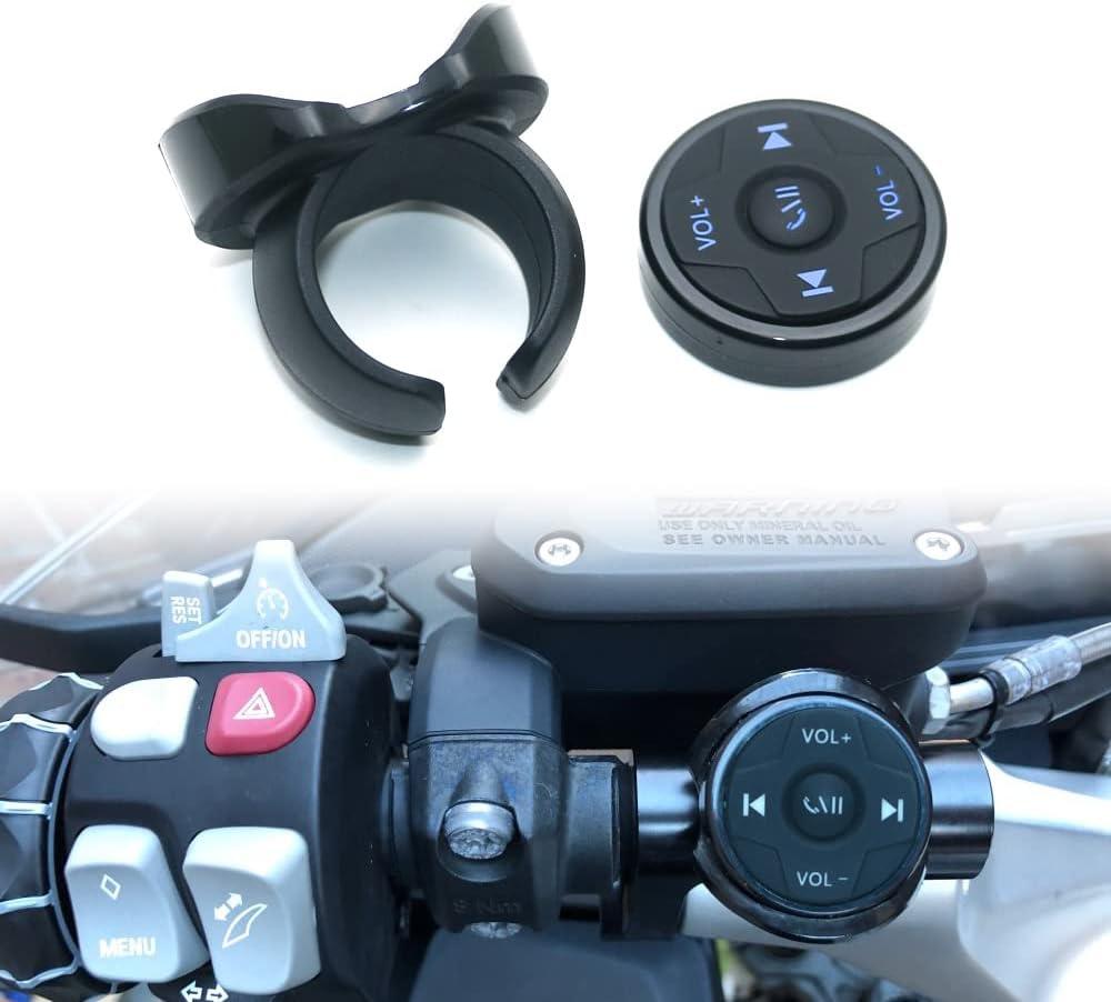 Wireless Bluetooth Media Button Remote Selfie Control Start Siri Car Motorcycle Steering Wheel Music for iPhone