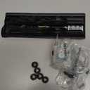 PERLESMITH Tilting TV Wall Mount Bracket Low Profile for Most 23-60 inch LED LCD OLED, Plasma Flat Screen TVs with VESA 400x400mm Weight up to 115lbs, Fits 16" Wood Stud (Black)