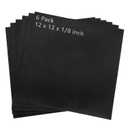 CYEAH 6 Pcs Silicone Rubber Sheet, 12 x 12 Inch Solid Silicone Rubber Pad Heat Resistant, 1/8 Inch Thick Neoprene Rubber for DIY Gaskets, Pads, Crafts, Flooring, Cushioning of Anti-Vibration