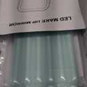 Rechargeable Travel Mirror with Light, LED Makeup Mirror with Lights, Portable Vanity Mirror with 3 Color Lighting, Touch Dimmable Lighted Cosmetic Mirror, Travel Essentials (Light Green)