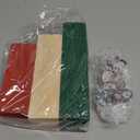 Moucuny 4 Pcs Christmas Decor Wooden Red Truck Winter Tiered Tray Decor Rustic Merry Christmas Table Centerpiece Wood Red Truck Block Sign Gift Farmhouse for Home Kitchen Tabletop Office Shelf