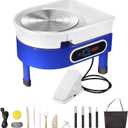 Pottery Wheel for Adults, 9.8" Electric Pottery Wheels with Detachable Basin, LCD Touch Screen Clay, Foot Pedal, 350W Ceramic Pottery Wheel for Adults Beginners Kit (Royal Blue)