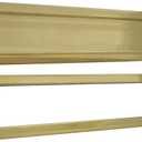 QCAA Solid Brass Mail Slot, with Solid Brass Interior Frame, 13" x 3.625", Polished Brass, 1 Pack, Made in Taiwan (1pack(Polished Brass))