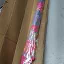 Kids Clear Bubble Umbrella for Toddler Girls(Boho Rainbow), 27.6 inches