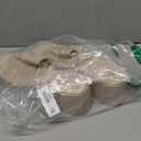 Minshluu Womens Wedge SIides Sandals Platform Open Toe Slip On Elastic Band Wedges Shoes (11, Khaki)