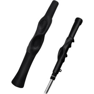 XLHWYDYP Golf Swing Trainer, Anti-Slip Rubber Golf Grip Training Aid, Removable Swing Grip Attachment for Correct Hand Positioning, Enhance Grip Strength, Precision (Black)