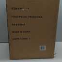 SIMPLI-MAGIC 50 Liter / 13.2 Gallon Soft-Close, Smudge Resistant Trash Can with Foot Pedal and Built in Filter- Stainless Steel, Sleek Finish (Silver)