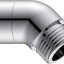135 Degree Elbow Shower Head Adapter All Metal Handheld Shower Head Elbow Adapter Shower Arm Angle Adapter Shower Arm Extension 45 Shower adapter For Shower Heads Extension Pipe (135, Chrome)