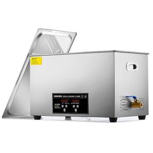 CREWORKS 30L Digital Ultrasonic Cleaning Machine with Heater and Timer, 600W Stainless Steel Ultrasonic Cleaner Machine, 7.9 gal Ultrasonic Parts Cleaner for Retainer Glasses Auto Tool Machine Part