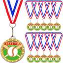 Remuuly 20 Pcs Award Medals Bulk 2 Inch Metal Trophy Medals with Neck Ribbons Winner Team Awards for Sports Competitions Game Celebration Prize Gift Souvenir