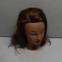 FUTAI Kinky Curly Mannequin Head 100% Human Hair Manikin Doll Style Head for African American Braiding Styling Updos Practice Cosmetology Barber Training Display with Stand