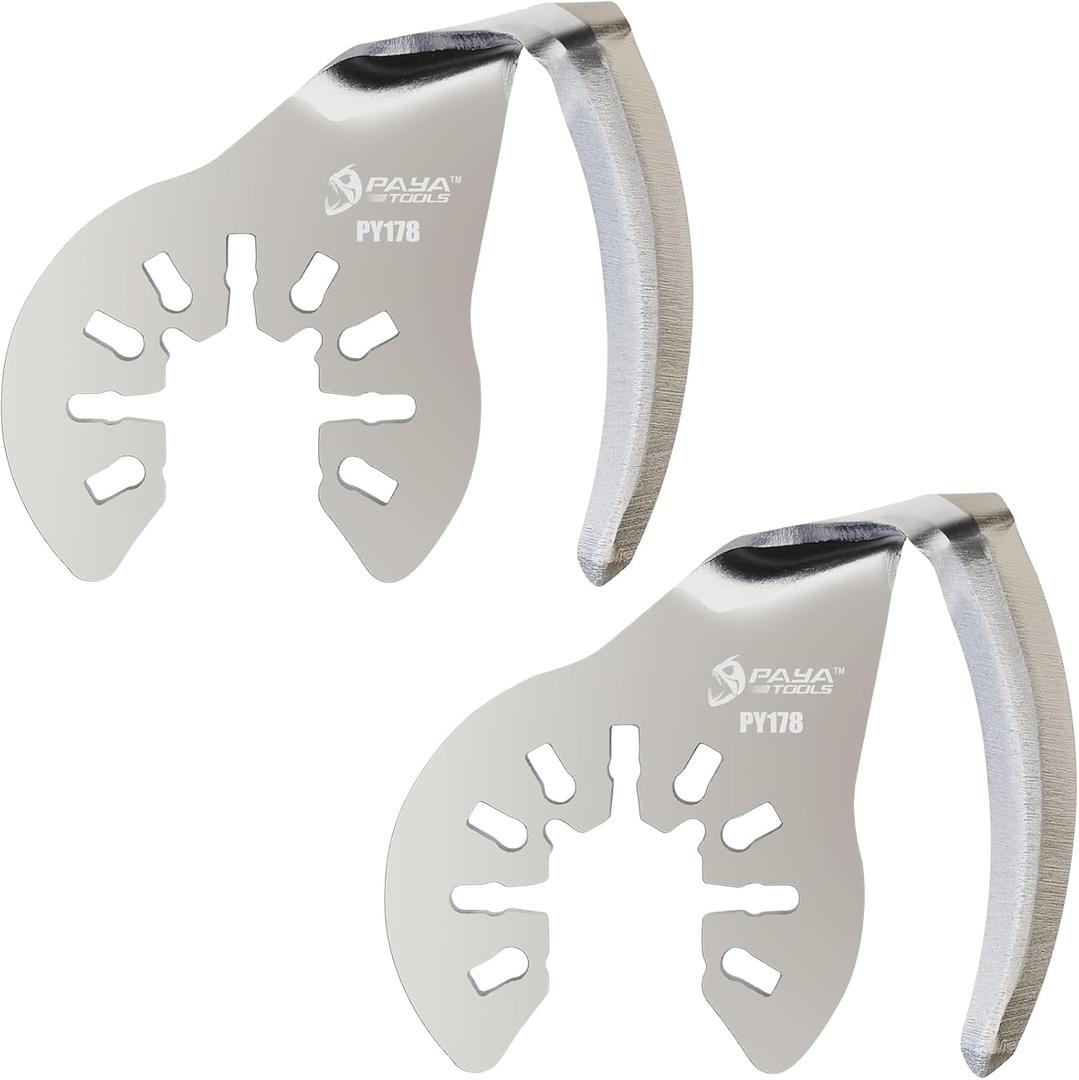 Multi Tool Cold Knife Blade,Windshield Knife Blades Car Windshield Removal Tool Bent Blade for Removing Caulk, Sealants and Auto Glass Glue Window Seal (2-Pack) (Py178)