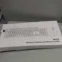 Wireless Keyboard and Mouse Combo, Full Size Silent Ergonomic Keyboard and Mouse, Long Battery Life, Optical Mouse, 2.4G Lag-Free Cordless Mice Keyboard for Computer, Mac, Laptop, PC, Windows (Black)