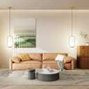 Ceiling Light Battery Operated Chandelier Lights Set of 2Rechargeable Indoor Pendant LightHanging Light Fixture with Remote Control Dimmable for Dining Room Kitchen Bedroom Living Room, One Size