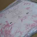 Laura Ashley - Twin XL Comforter Set, Reversible Cotton Bedding for Year Round Use, 2 Piece Coquette Bed Set with Matching Pillowcase (Delphine Mauve Pink)