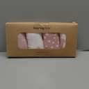 Soarwg Kids Bassinet Sheets 4 Pack, Bassinet Sheets for Baby Boy and Girl, Bassinet Sheet Neutral, Fit for Rectangle, Round, Oval, Hourglass Mattress, Flexible for Different Bassinet Pad/Mattress (Starlit Rainbow (Pink))