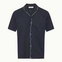 Maitan Embroidery Relaxed Fit Embroidered Seersucker Shirt Orlebar Brown, Medium