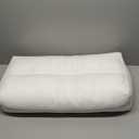 MINUPWELL Knee Pillow for Side Sleepers, 5" Leg Pillow for Side Sleeping, 100% Cotton Fabric Pillow for Between Knees While Sleeping - High Support Alternative for Relieving Leg, Back, and Knee Pain (White)